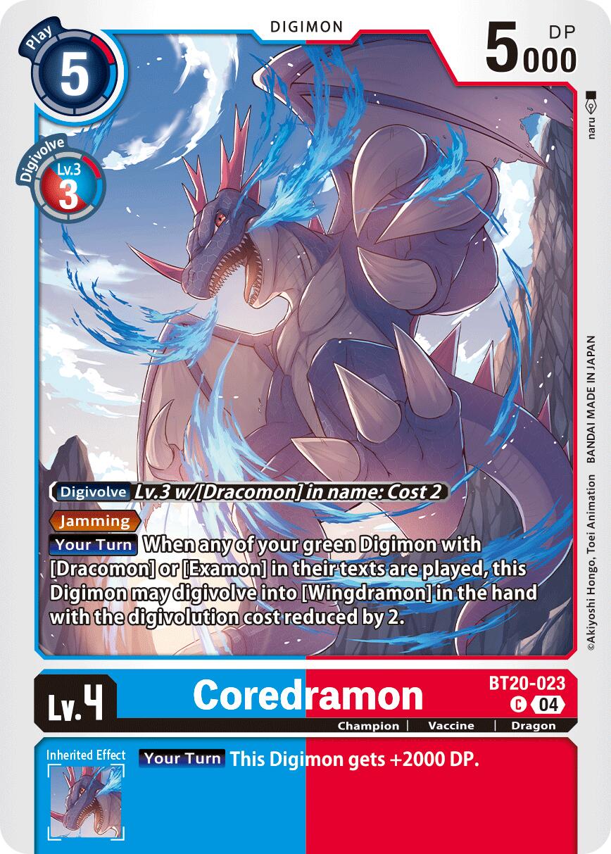 Coredramon [BT20-023] - BT20-023 [Release Special Booster Ver.2.5] | Cracking-Singles