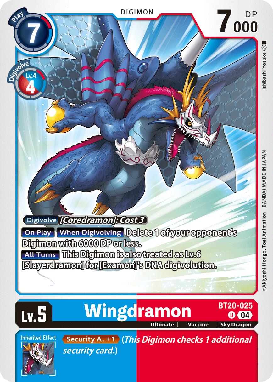 Wingdramon [BT20-025] [Release Special Booster Ver.2.5] | Cracking-Singles