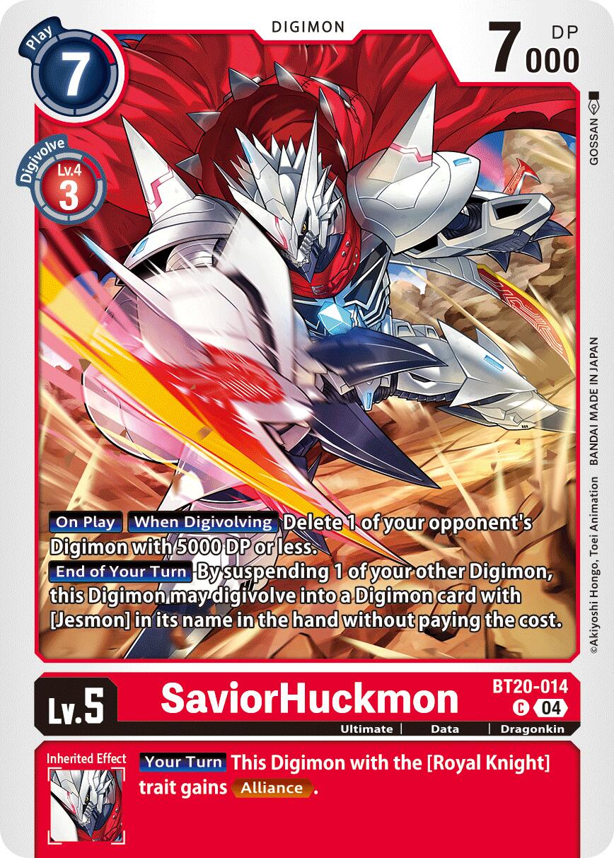 SaviorHuckmon [BT20-014] [Release Special Booster Ver.2.5] | Cracking-Singles