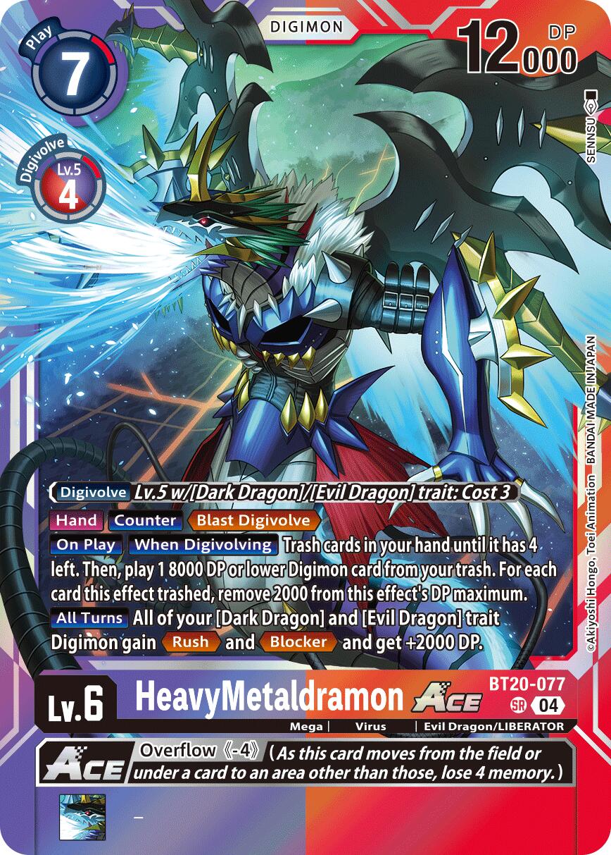 HeavyMetaldramon ACE [BT20-077] [Release Special Booster Ver.2.5] | Cracking-Singles