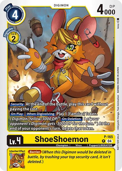 ShoeShoemon [P-165] (Store Tournament 2025 Vo.1 Participation Pack) [Promotional Cards] | Cracking-Singles