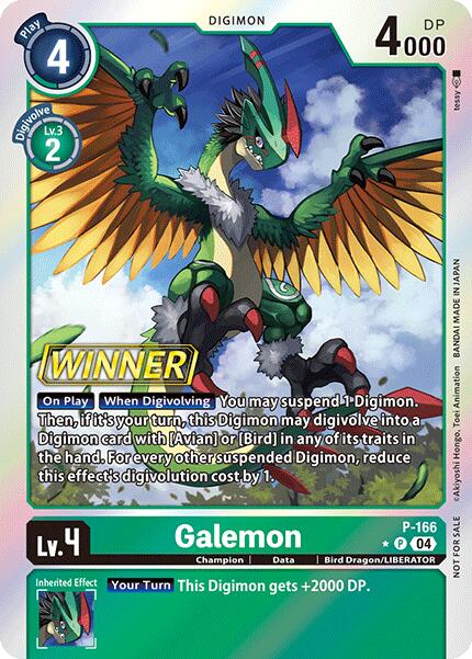 Galemon [P-166] (Store Tournament 2025 Vo.1 Winner Pack) [Promotional Cards] | Cracking-Singles