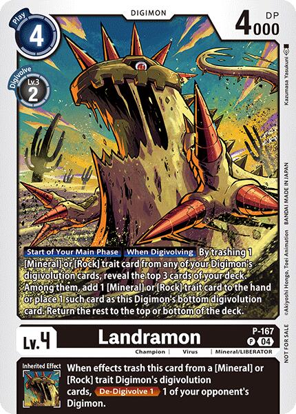 Landramon [P-167] (Store Tournament 2025 Vo.1 Participation Pack) [Promotional Cards] | Cracking-Singles