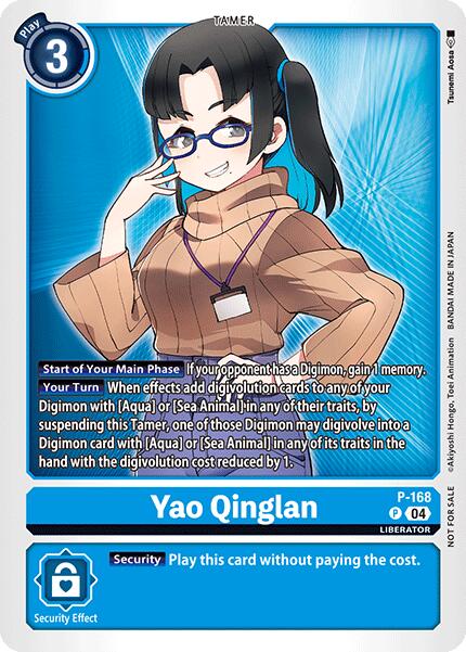 Yao Qinglan [P-168] (Store Tournament 2025 Vo.1 Participation Pack) [Promotional Cards] | Cracking-Singles