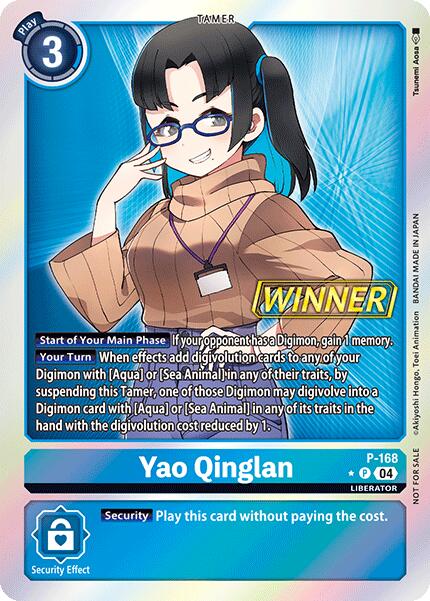 Yao Qinglan [P-168] (Store Tournament 2025 Vo.1 Winner Pack) [Promotional Cards] | Cracking-Singles