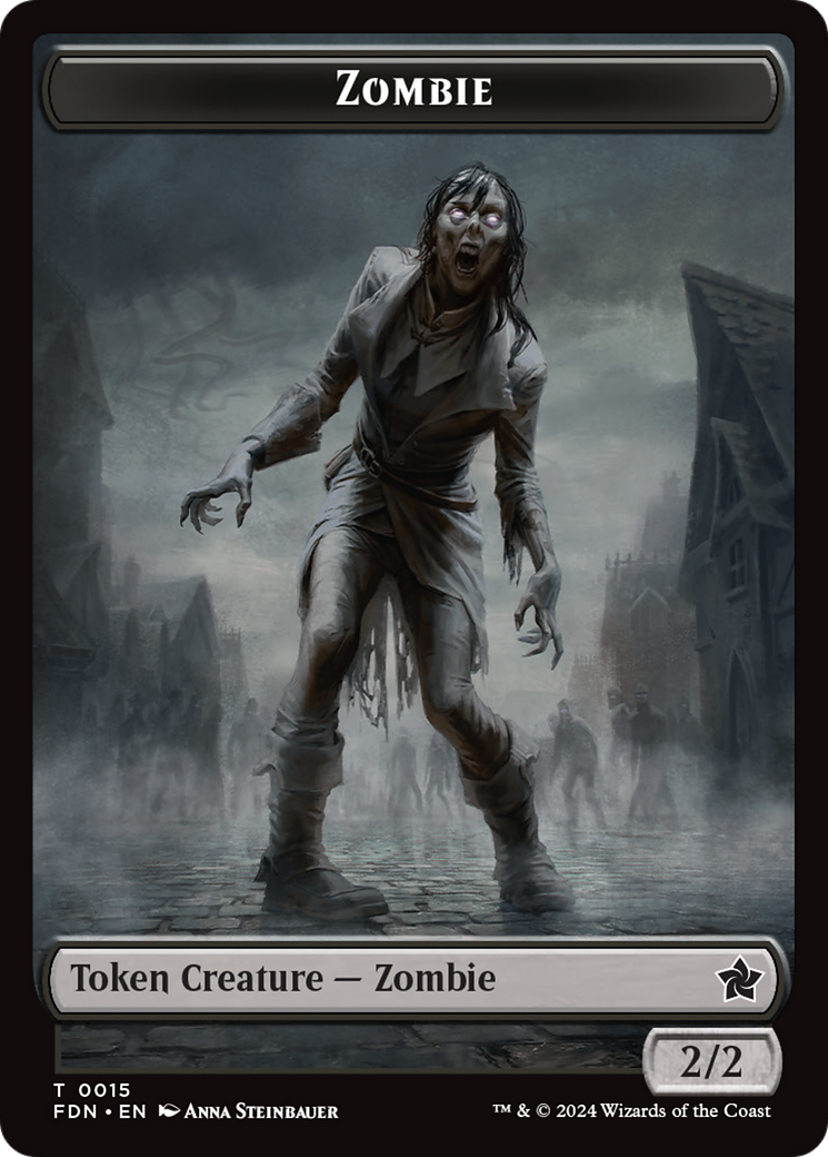 Rat (0014) // Zombie Double-Sided Token [Foundations Tokens] | Cracking-Singles