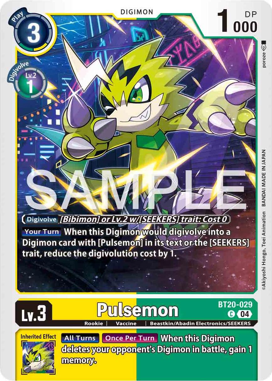 Pulsemon [BT20-029] [Release Special Booster 2.0] | Cracking-Singles