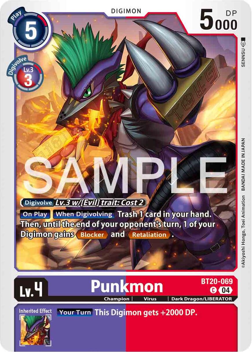 Punkmon [BT20-069] [Release Special Booster 2.0] | Cracking-Singles