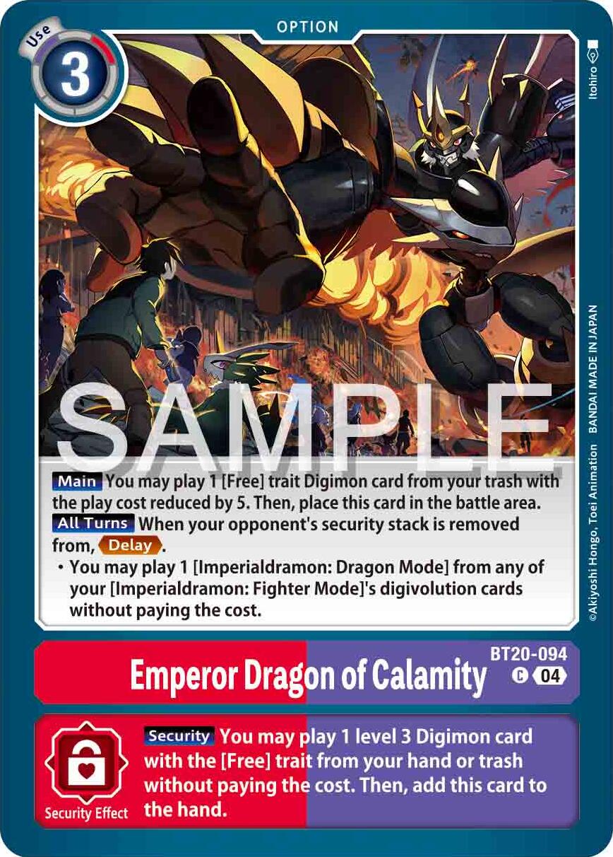 Emperor Dragon of Calamity [BT20-094] [Release Special Booster Ver.2.0] | Cracking-Singles