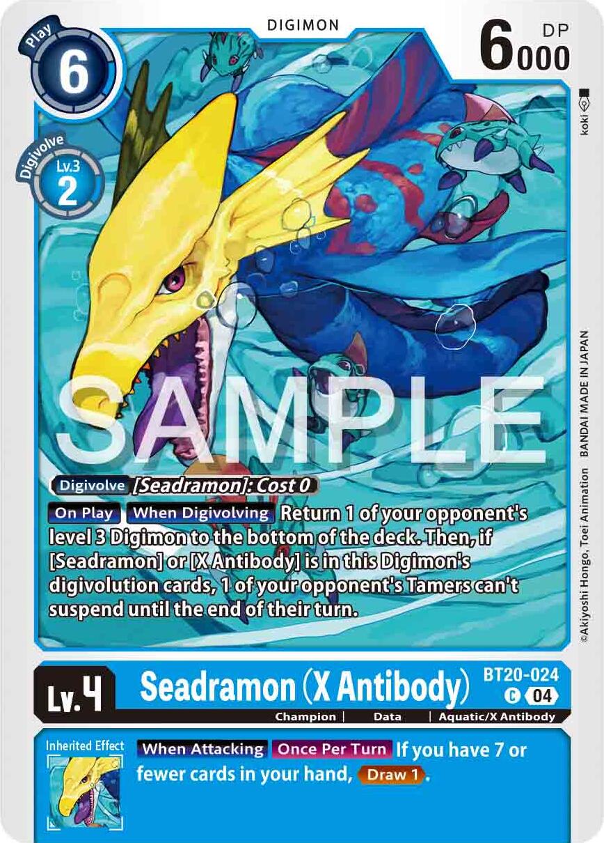 Seadramon [BT20-024] (X Antibody) [Release Special Booster 2.0] | Cracking-Singles