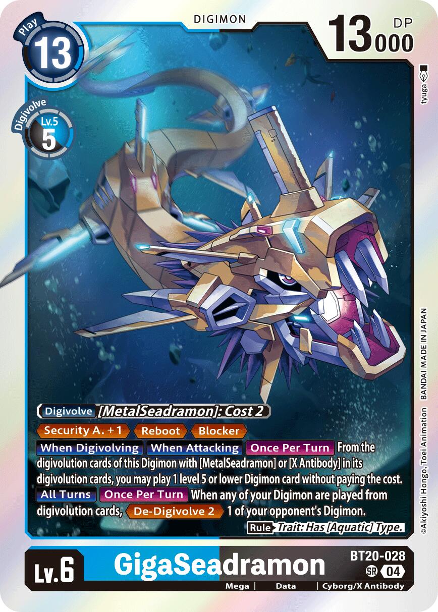 GigaSeadramon [BT20-028] [Release Special Booster Ver.2.5] | Cracking-Singles