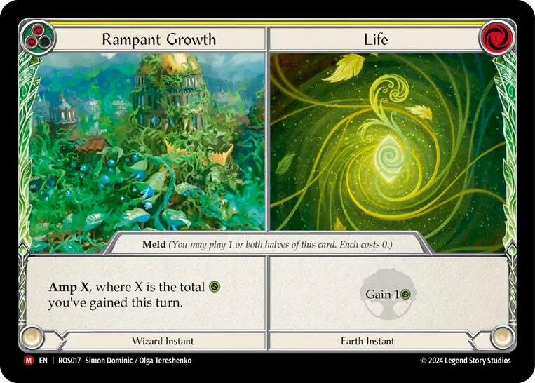 Rampant Growth // Life [LGS341] (Promo)  Cold Foil | Cracking-Singles