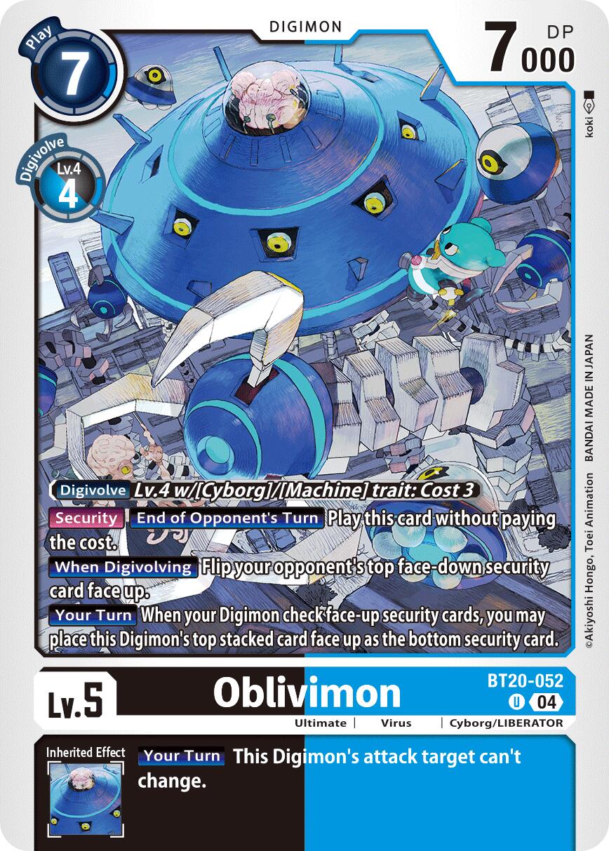 Oblivimon [BT20-052] [Release Special Booster Ver.2.5] | Cracking-Singles