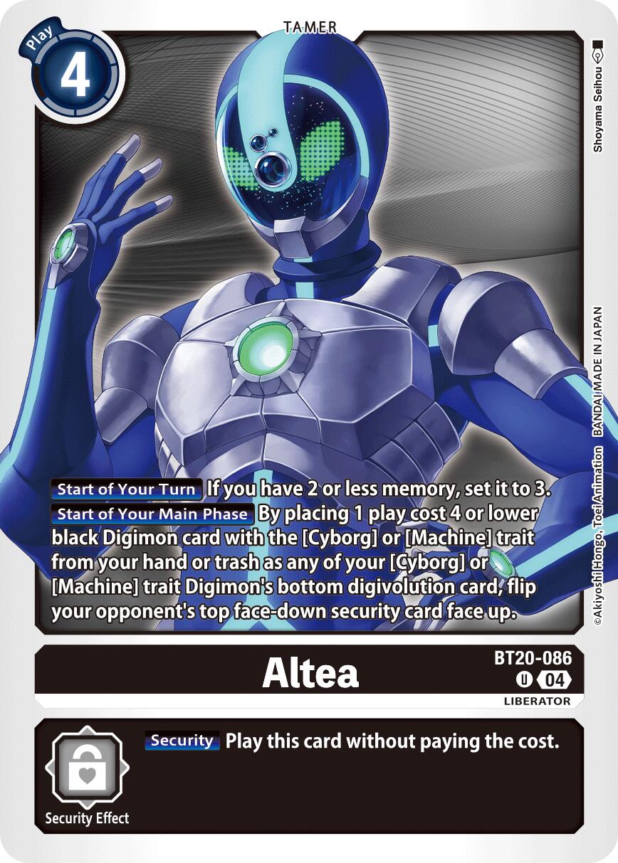 Altea [BT20-086] [Release Special Booster Ver.2.5] | Cracking-Singles