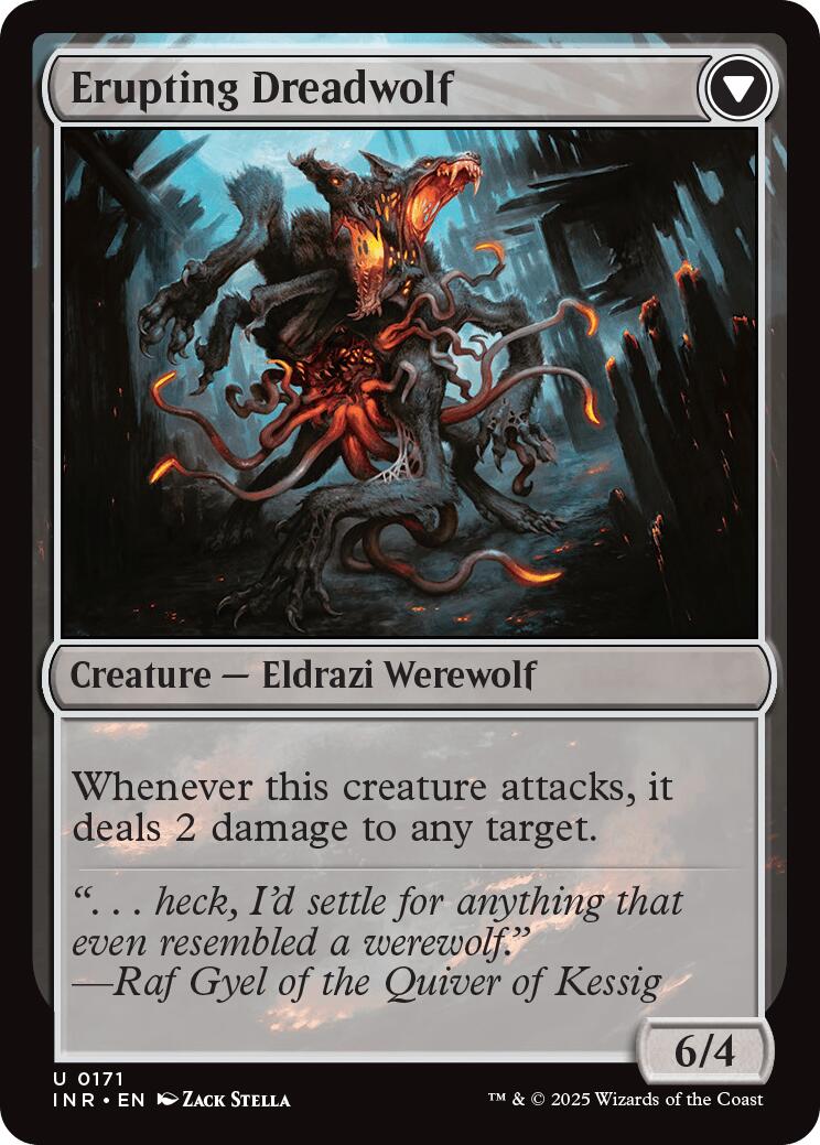 Smoldering Werewolf // Erupting Dreadwolf [Innistrad Remastered] | Cracking-Singles