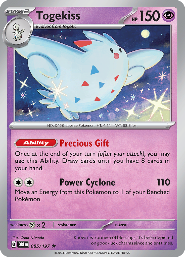 Togekiss (085/197) [Scarlet & Violet: Obsidian Flames] | Cracking-Singles