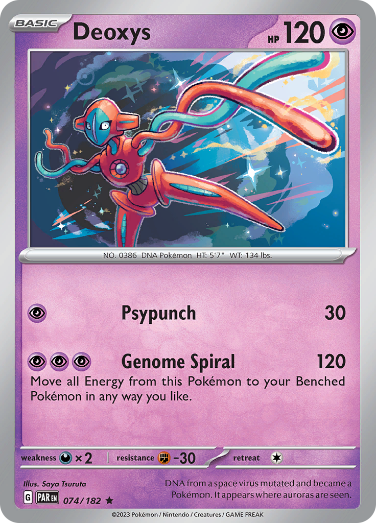 Deoxys (074/182) [Scarlet & Violet: Paradox Rift] | Cracking-Singles