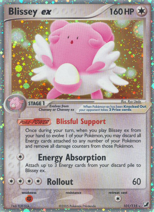 Blissey ex (101/115) [EX: Unseen Forces] | Cracking-Singles