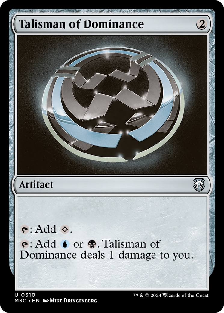 Talisman of Dominance (Ripple Foil) [Modern Horizons 3 Commander] | Cracking-Singles