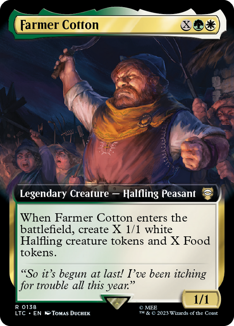 Farmer Cotton (Extended Art) [The Lord of the Rings: Tales of Middle-Earth Commander] | Cracking-Singles