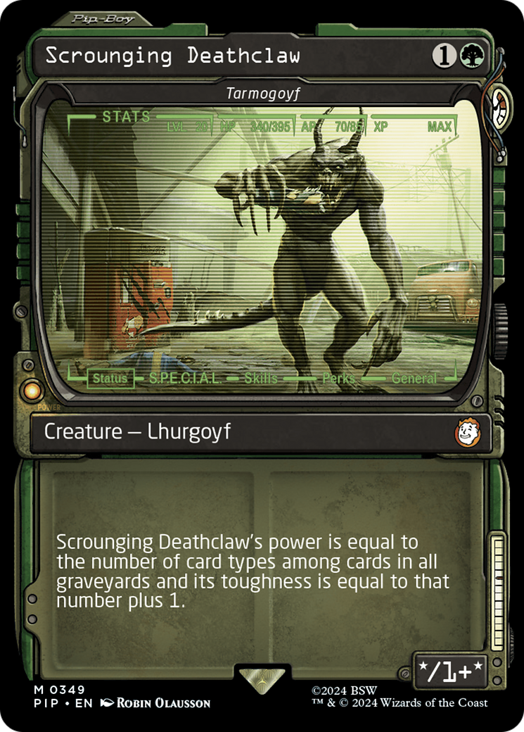 Scrounging Deathclaw - Tarmogoyf (Showcase) [Fallout] | Cracking-Singles