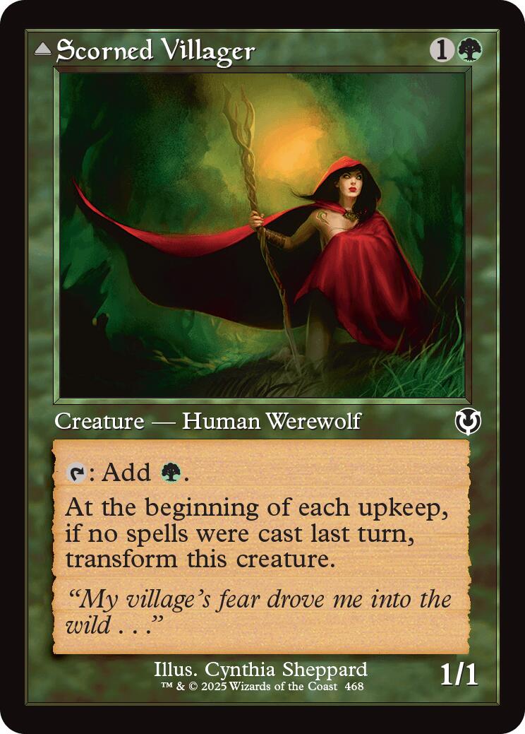 Scorned Villager // Scrounged Scythe (Retro Frame) [Innistrad Remastered] | Cracking-Singles