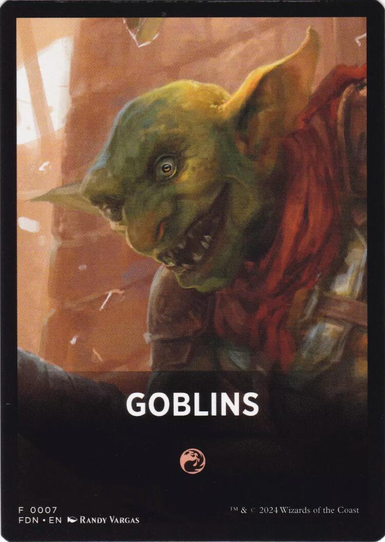 Goblins Theme Card [Foundations Tokens] | Cracking-Singles