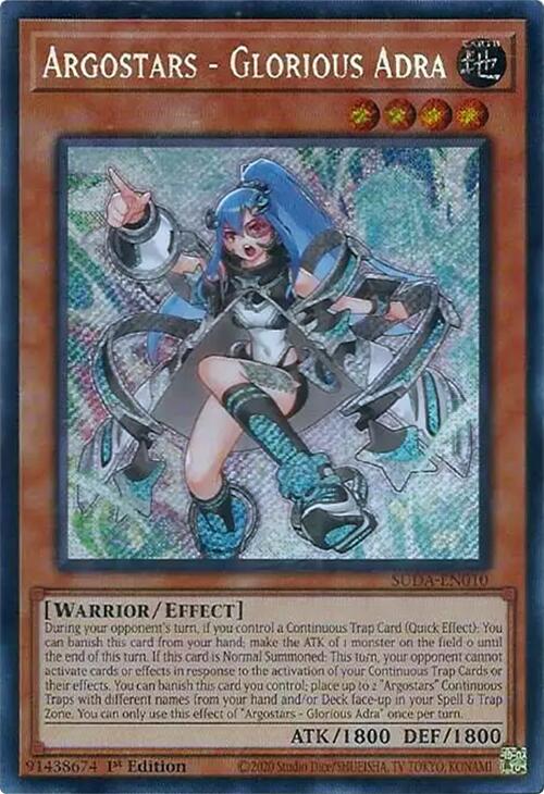 Argostars - Glorious Adra [SUDA-EN010] Secret Rare | Cracking-Singles