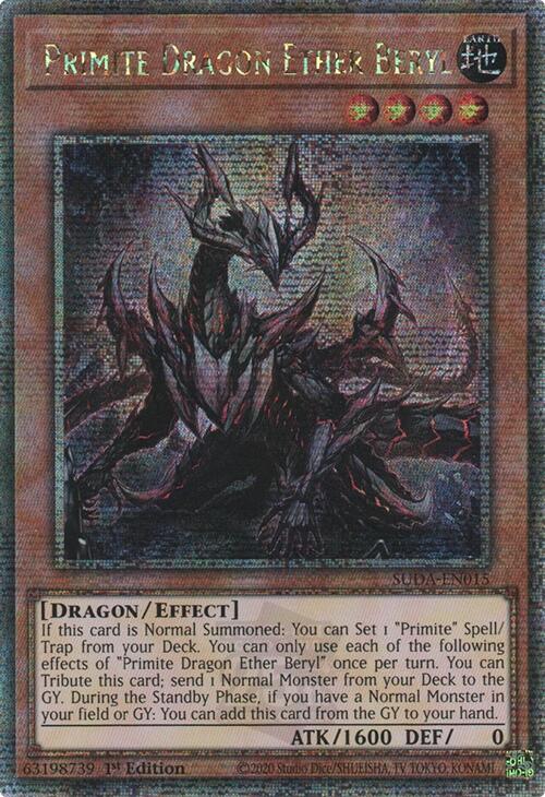 Primite Dragon Ether Beryl (Quarter Century Secret Rare) [SUDA-EN015] Quarter Century Secret Rare | Cracking-Singles