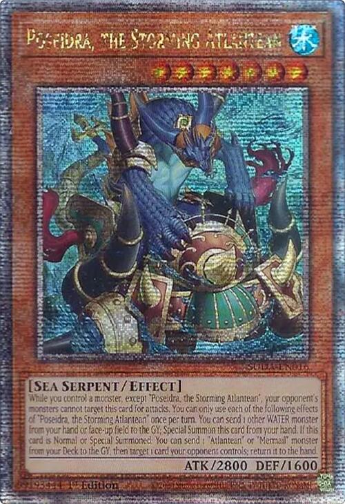 Poseidra, the Storming Atlantean (Quarter Century Secret Rare) [SUDA-EN016] Quarter Century Secret Rare | Cracking-Singles