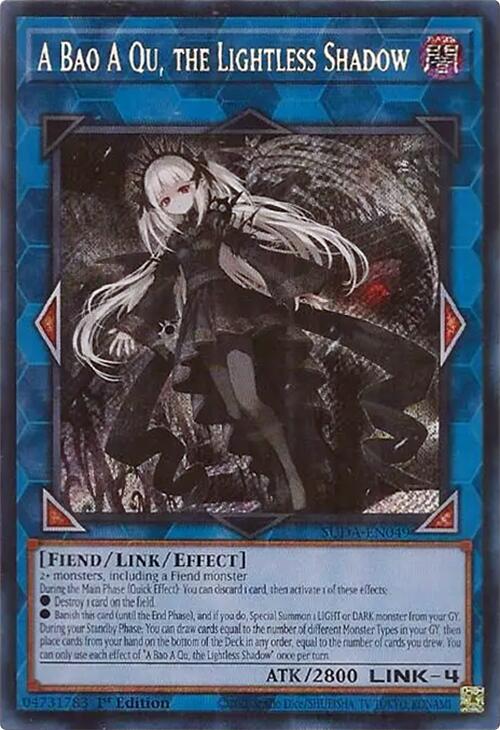 A Bao A Qu, the Lightless Shadow [SUDA-EN049] Secret Rare | Cracking-Singles