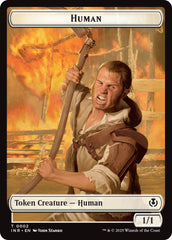 Spirit // Human (0002) Double-Sided Token [Innistrad Remastered Tokens] | Cracking-Singles