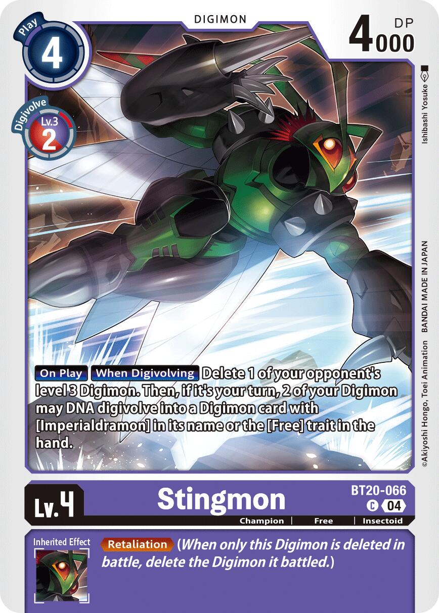 Stingmon [BT20-066] [Release Special Booster Ver.2.5] | Cracking-Singles