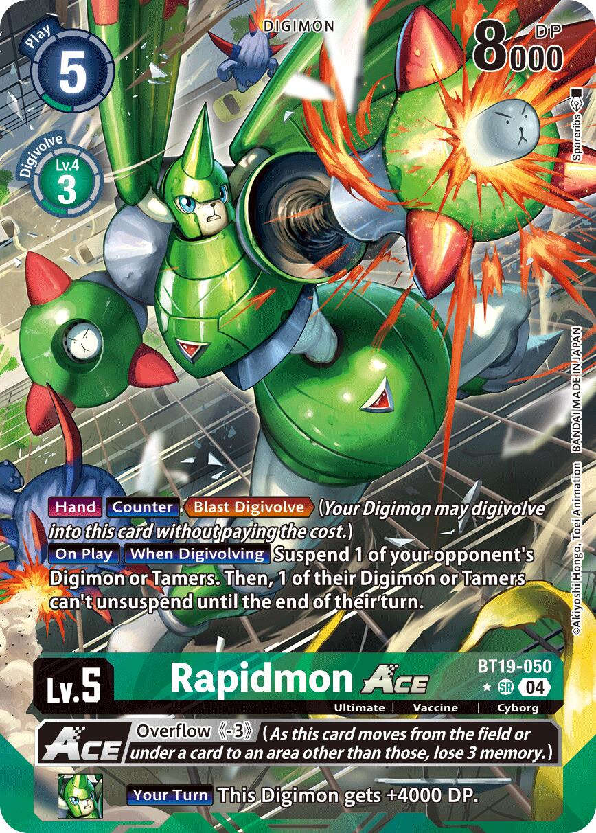 Rapidmon ACE [BT19-050] (Alternate Art) [Release Special Booster Ver.2.5] | Cracking-Singles