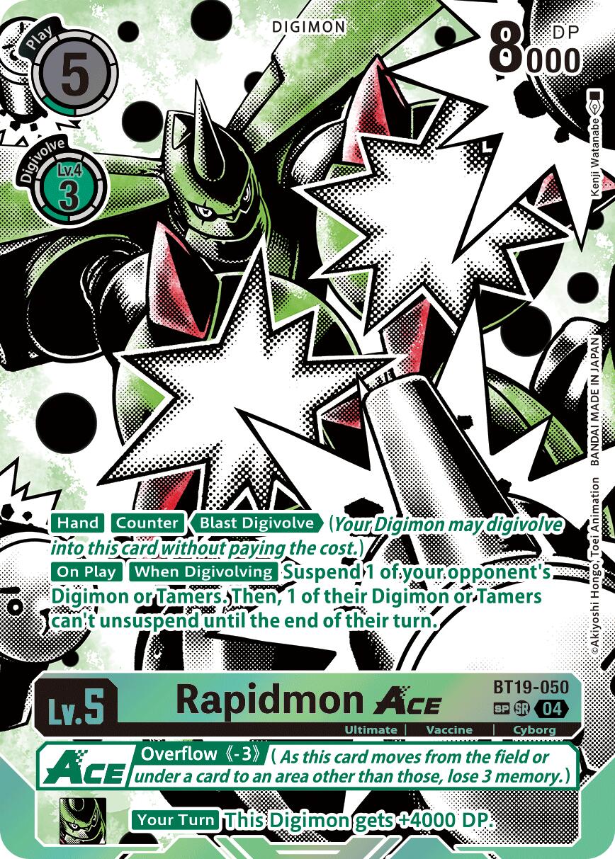 Rapidmon ACE [BT19-050] (Textured) [Release Special Booster Ver.2.5] | Cracking-Singles