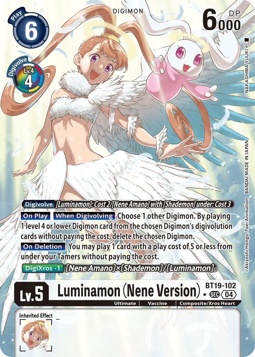 Luminamon [BT19-102] (Nene Version) (Alternate Art) [Release Special Booster Ver.2.5] | Cracking-Singles