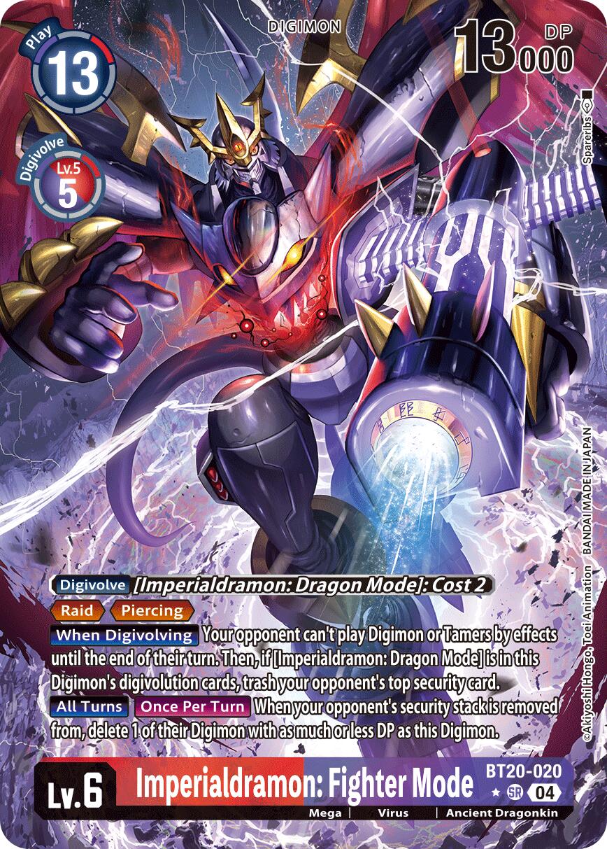 Imperialdramon: Fighter Mode [BT20-020] (Alternate Art) [Release Special Booster Ver.2.5] | Cracking-Singles