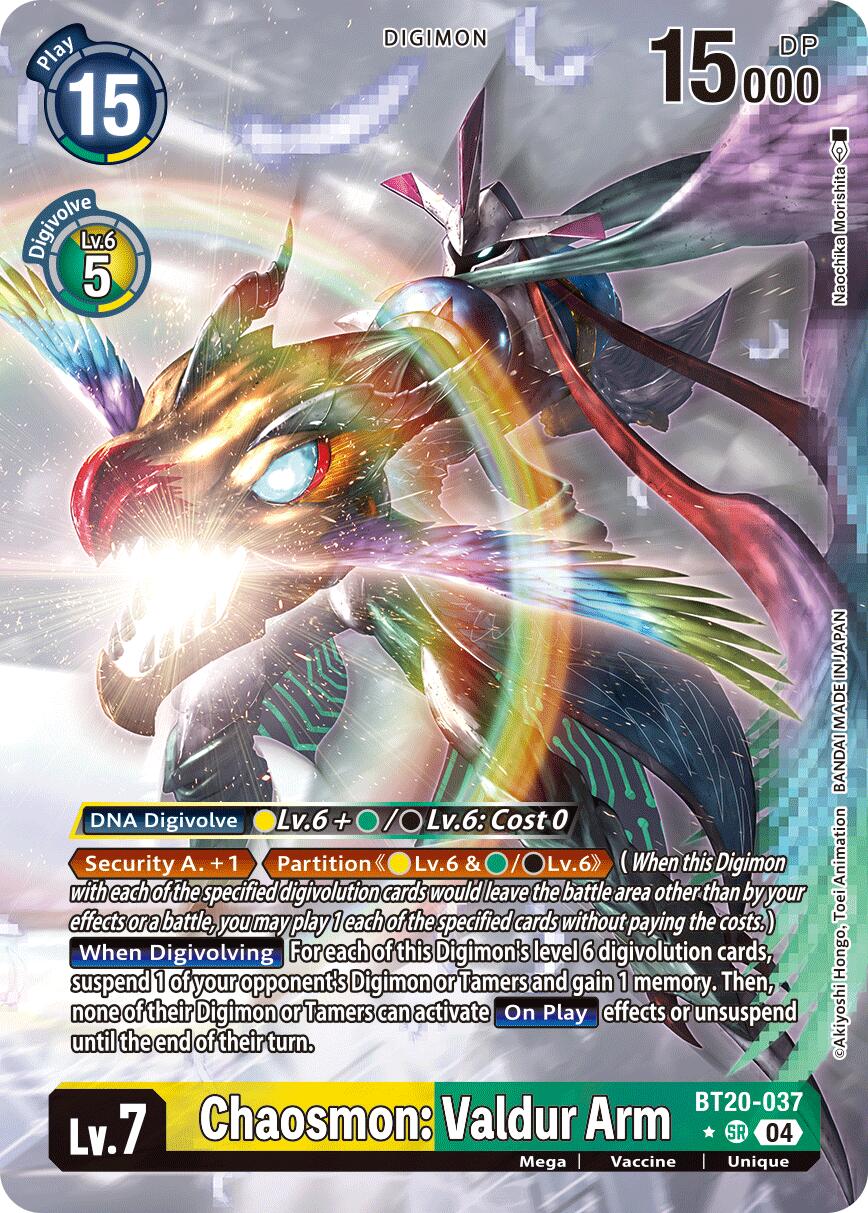 Chaosmon: Valdur Arm [BT20-037] (Alternate Art) [Release Special Booster Ver.2.5] | Cracking-Singles