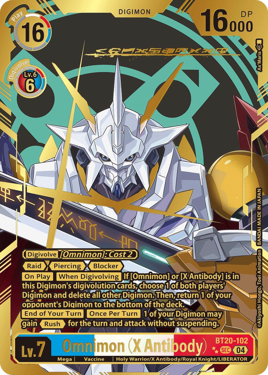 Omnimon [BT20-102] (X Antibody) (Textured) [Release Special Booster Ver.2.5] | Cracking-Singles