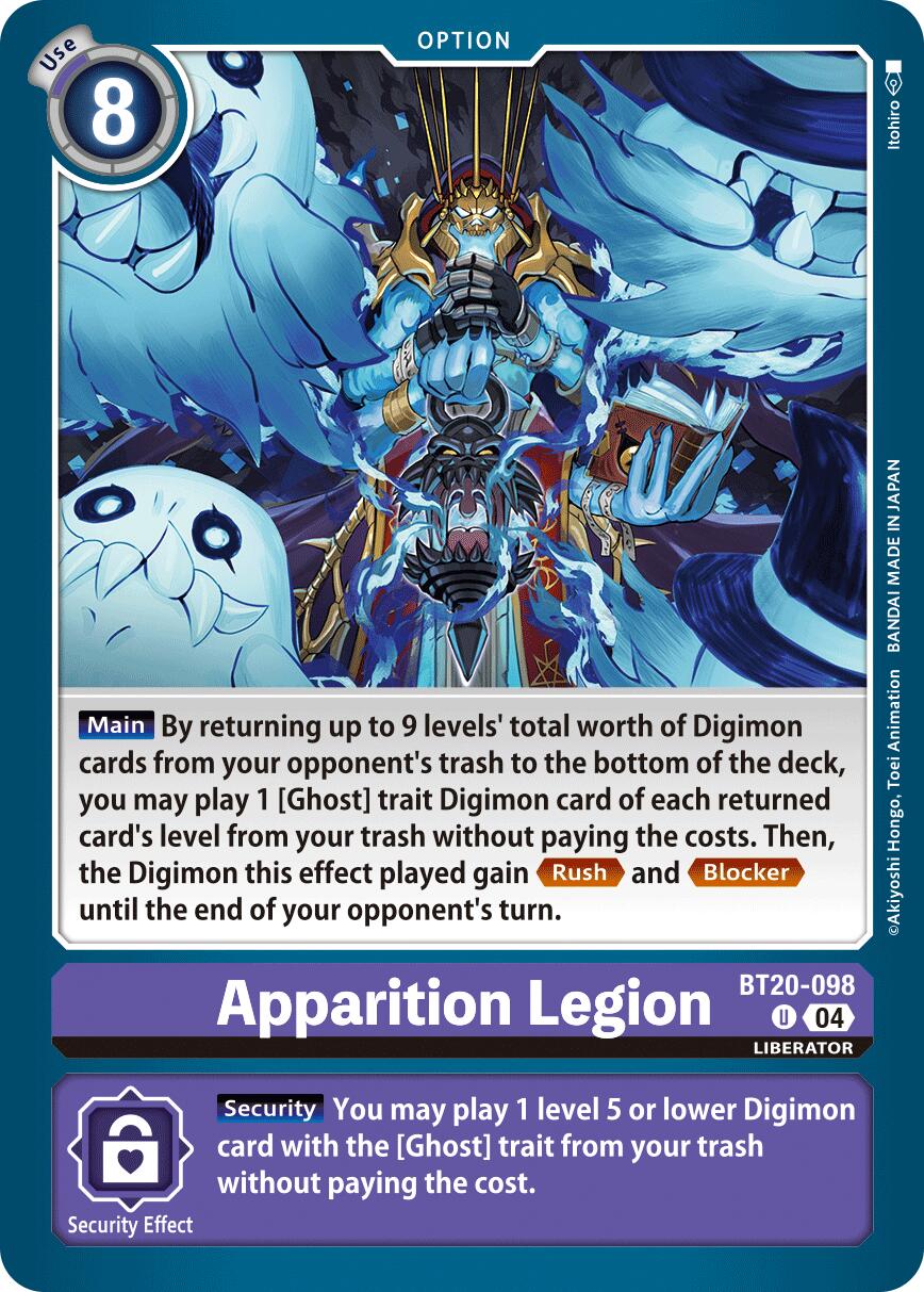 Apparition Legion [BT20-098] [Release Special Booster Ver.2.5] | Cracking-Singles