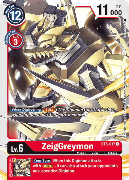 ZeigGreymon [BT5-017] [Battle of Omni] | Cracking-Singles