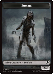 Zombie (0010) // Blood Double-Sided Token [Innistrad Remastered Tokens] | Cracking-Singles