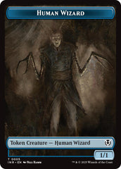 Human Wizard // Emblem - Jace, Unraveler of Secrets Double-Sided Token [Innistrad Remastered Tokens] | Cracking-Singles