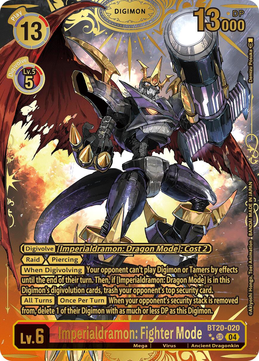 Imperialdramon: Fighter Mode [BT20-020] (Textured) [Release Special Booster Ver.2.5] | Cracking-Singles