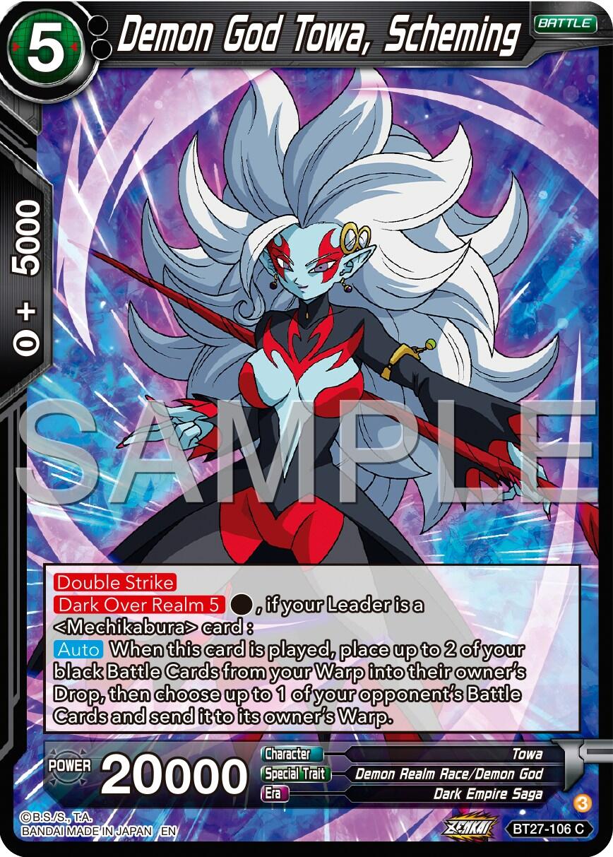 Demon God Towa, Scheming (BT27-106) [History of Z] | Cracking-Singles