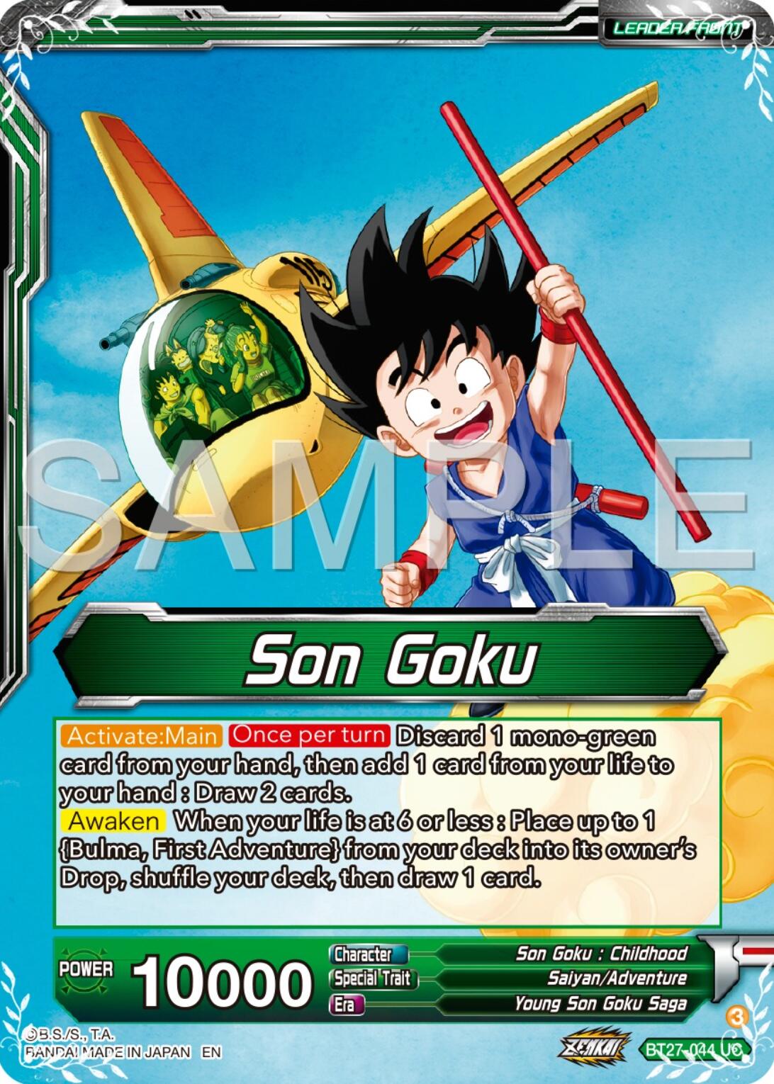 Son Goku // Son Goku & Bulma, First Encounter (BT27-044) [History of Z] | Cracking-Singles