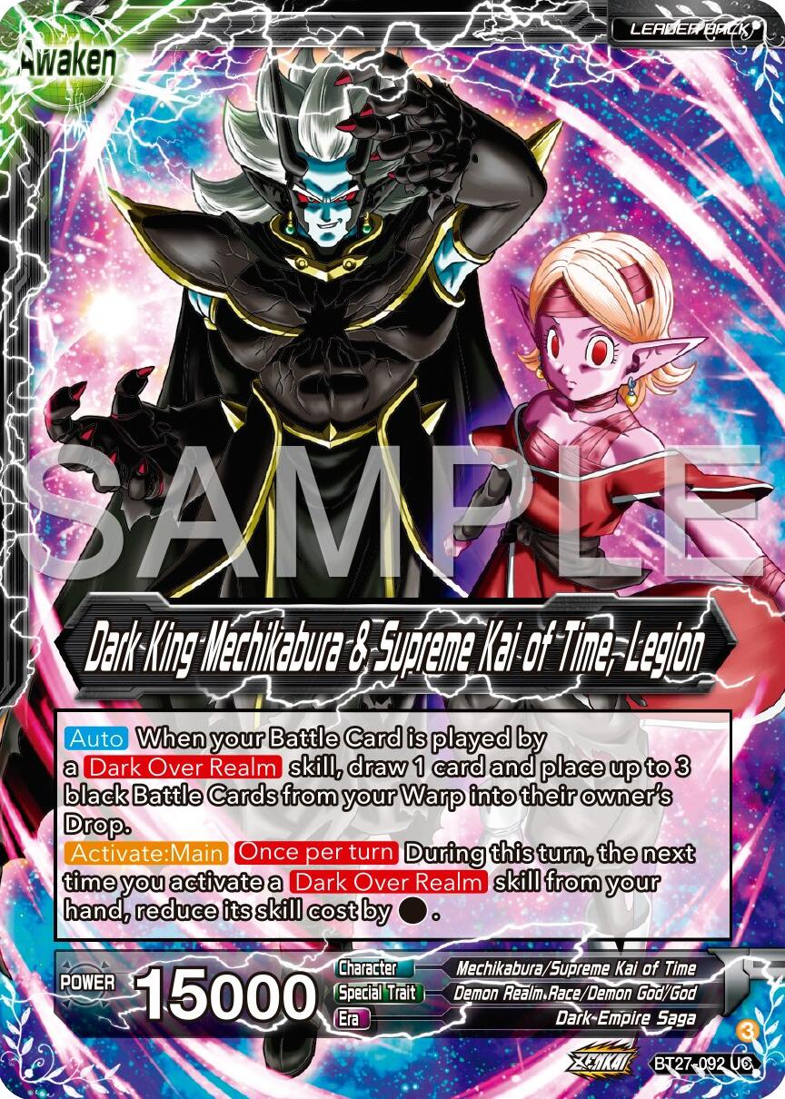 Mechikabura // Dark King Mechikabura & Supreme Kai of Time, Legion (BT27-092) [History of Z] | Cracking-Singles