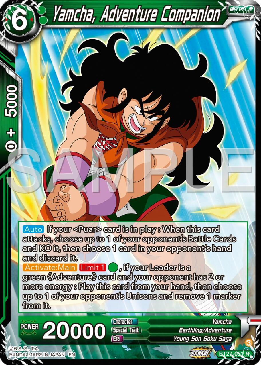 Yamcha, Adventure Companion (BT27-051) [History of Z] | Cracking-Singles