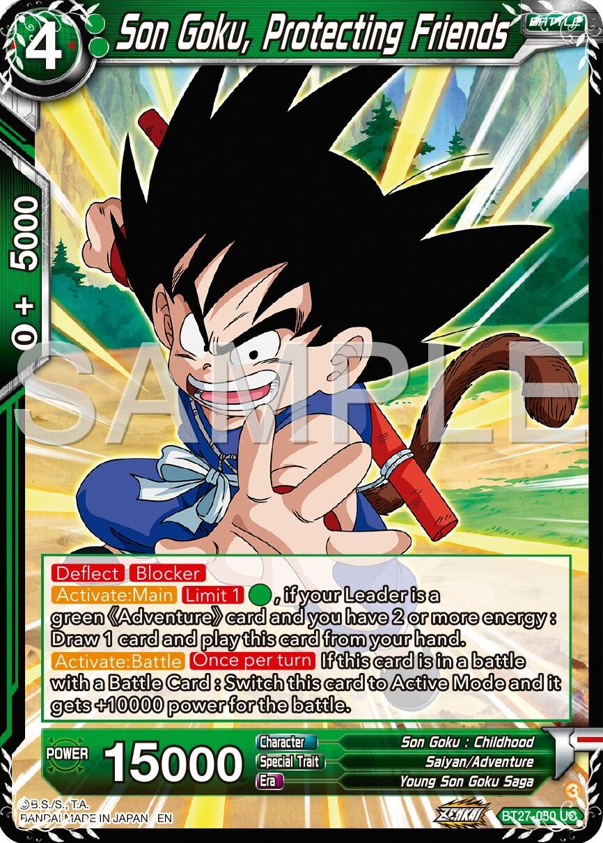 Son Goku, Protecting Friends (BT27-050) [History of Z] | Cracking-Singles