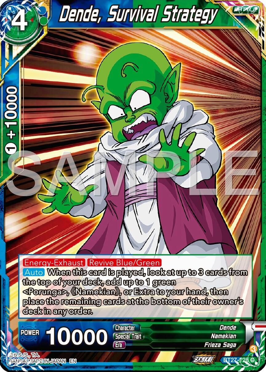 Dende, Survival Strategy (BT27-128) [History of Z] | Cracking-Singles